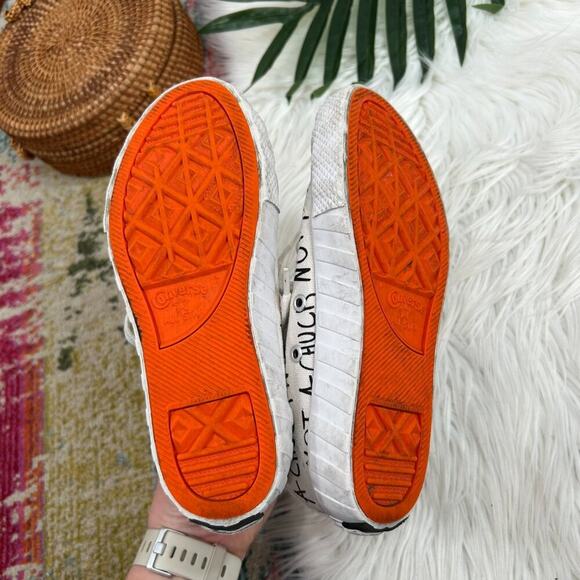 Converse Neutral White Black Not A Chunk Hight Top Lace Up Sneaker Boys 1 - Picture 7 of 8